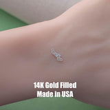Motorcycle Connector Tiny - Permanent Jewelry Connectors - 14kt gold filled or Sterling Silver - Made in the USA