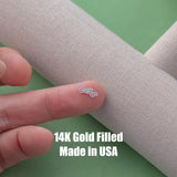 Motorcycle Connector Tiny - Permanent Jewelry Connectors - 14kt gold filled or Sterling Silver - Made in the USA