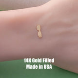Modern Sunglasses- 14Kt Gold Filled or Sterling Connectors Permanent Jewelry Bracelet or Necklace Permanent Jewelry