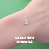Fancy Cowgirl Cowboy Boots Connector - 14Kt Gold Filled or Sterling Silver- Boots Connectors - Bracelet Permanent Jewelry Supply- Horse Shoe