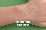 Snake Star Permanent Jewelry Connector - 14kt gold filled or Sterling Silver - Made in the USA