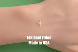 Southwestern Thunderbird Permanent Jewelry Connector - 14kt gold filled or Sterling Silver - Made in the USA