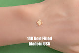 Southwestern Thunderbird Permanent Jewelry Connector - 14kt gold filled or Sterling Silver - Made in the USA