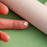 Monstera Leaf Permanent Jewelry Connector - 14kt gold filled or Sterling Silver - Made in the USA