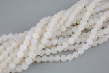 Natural Matte Cream Agate, High Quality -Full Strand 15.5 inch Strand, 4mm, 6mm, 8mm, 12mm, or 14mm Beads AAA Quality Gemstone Beads