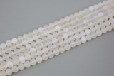 Natural Matte Cream Agate, High Quality -Full Strand 15.5 inch Strand, 4mm, 6mm, 8mm, 12mm, or 14mm Beads AAA Quality Gemstone Beads