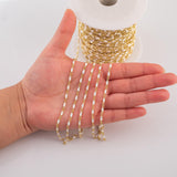 PVD Italian Enamel Chain for Permanent Jewelry by Yard, PVD Plated Stainless Plating Wholesale bulk Roll Chain White Black Pink Turquoise