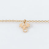 Dragon Necklace or Charm, 14k Gold Filled or Sterling Silver, Dainty Minimalist Jewelry, Birthday Gift for Her, Bridesmaid Gift