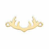 Antlers Connector Permanent Jewelry Connector or Charm - 14kt gold filled | Sterling Silver | Stainless Steel PVD Made in the USA