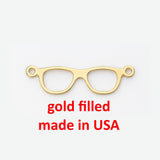 Glasses Sunglasses Connector 14Kt Gold Filled or Sterling Connectors Permanent Jewelry Bracelet or Necklace Permanent Jewelry