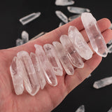 ONE POUND Polished Natural Quartz Crystal Points Shards A+ Large Quartz Needle Points-Quartz Crystals for Jewelry, Crystal Grids, Meditation