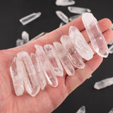 ONE POUND Polished Natural Quartz Crystal Points Shards A+ Large Quartz Needle Points-Quartz Crystals for Jewelry, Crystal Grids, Meditation