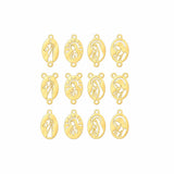 Mary Jesus Connector Charm Rosary Heart Center Permanent Jewelry Connecto - 14kt gold filled or Sterling Silver - Made in the USA