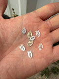 Mary Jesus Connector Charm Rosary Heart Center Permanent Jewelry Connecto - 14kt gold filled or Sterling Silver - Made in the USA