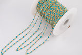 PVD Italian Enamel Chain for Permanent Jewelry by Yard, PVD Plated Stainless Plating Wholesale bulk Roll Chain White Black Pink Turquoise