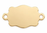 Belt Buckle- Engravable - 14Kt Gold Filled Sterling Silver Connectors - Permanent Jewelry Supply