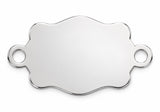 Belt Buckle- Engravable - 14Kt Gold Filled Sterling Silver Connectors - Permanent Jewelry Supply