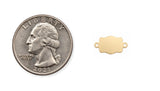 Belt Buckle- Engravable - 14Kt Gold Filled Sterling Silver Connectors - Permanent Jewelry Supply