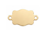 Belt Buckle- Engravable - 14Kt Gold Filled Sterling Silver Connectors - Permanent Jewelry Supply