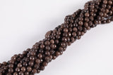 Chocolate Brown Jade 8mm Faceted Round - Single or Bulk - 15.5" AAA Quality