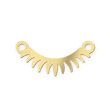 Eye Lash- Permanent Jewelry Connector or Charm- 14kt gold filled or Sterling Silver - Made in the USA