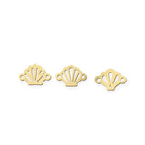 Sea Shell Collection Jewelry Connector - 14kt gold filled or Sterling Silver - Made in the USA