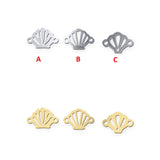Sea Shell Collection Jewelry Connector - 14kt gold filled or Sterling Silver - Made in the USA