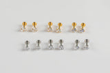 4mm- Stainless- Tiny Cartilage Earring, Push Pin Labret, Nose Ring, Tragus, Conch, Helix, Flat Back Piercing Jewelry