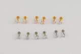 4mm- Stainless- Tiny Cartilage Earring, Push Pin Labret, Nose Ring, Tragus, Conch, Helix, Flat Back Piercing Jewelry