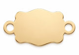 Belt Buckle- Engravable - 14Kt Gold Filled Sterling Silver Connectors - Permanent Jewelry Supply