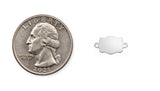 Belt Buckle- Engravable - 14Kt Gold Filled Sterling Silver Connectors - Permanent Jewelry Supply