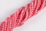 Bubblegum Pink Jade 8mm Smooth Round Translucent - Single or Bulk - 15.5" AAA Quality