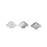 Sea Shell Collection Jewelry Connector - 14kt gold filled or Sterling Silver - Made in the USA