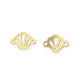 Sea Shell Collection Jewelry Connector - 14kt gold filled or Sterling Silver - Made in the USA