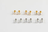 4mm- Stainless- Tiny Cartilage Earring, Push Pin Labret, Nose Ring, Tragus, Conch, Helix, Flat Back Piercing Jewelry