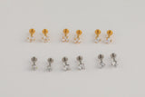 4mm- Stainless- Tiny Cartilage Earring, Push Pin Labret, Nose Ring, Tragus, Conch, Helix, Flat Back Piercing Jewelry