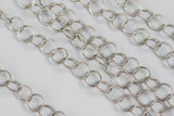 Textured Round Gun Metal Chain by the Yard