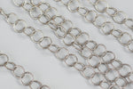 Textured Round Gun Metal Chain by the Yard