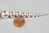 925 Sterling Silver Beads Seamless Beads WHOLESALE 925 Made in USA 2.5mm 3mm 4mm 5mm 6mm 7mm 8mm 9mm 10mm 12mm 925 Sterling silver Round