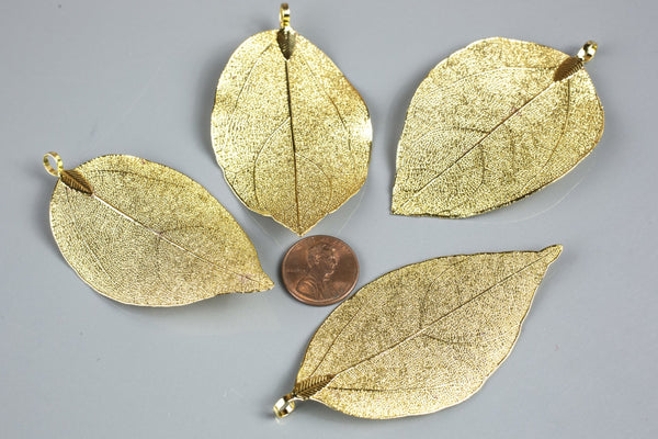18kt Gold Plated Real Leaf