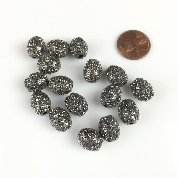 DIamond Metal Oval Pave, HIgh Quality 100 pcs per order