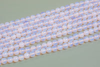 Natural Pink Opalite Quartz, High Quality in Round- 4mm, 6mm, 8mm, 10mm, 12mm, 14mm-Full Strand 15.5 inch Strand Smooth Gemstone Beads