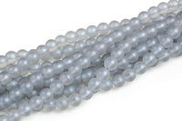 Natural Crystal Matt Tranquility High quality in Round Gemstone Beads