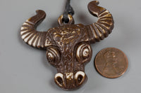 Texas Charm /Bull Pendant /Bull Face Charm, Animal Charm, Approx 2 inch long,Sold as 1 Piece