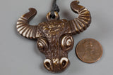 Texas Charm /Bull Pendant /Bull Face Charm, Animal Charm, Approx 2 inch long,Sold as 1 Piece