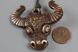 Texas Charm /Bull Pendant /Bull Face Charm, Animal Charm, Approx 2 inch long,Sold as 1 Piece