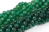 JADE Faceted Round 8mm Greens