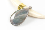 Labradorite TearDrop Silver Wrap, Large and Medium Size