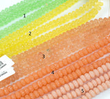6mm 8mm 10mm Roundel Micro Pave In half strands PLUSH