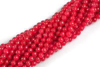 JADE Faceted Round 6mm REDS